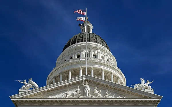 California voter guide and ballot on a table