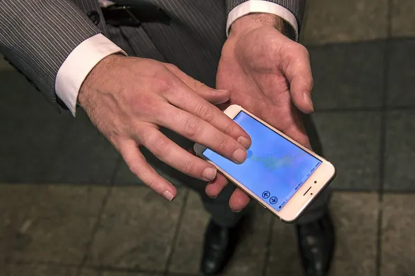 Smartphone showing a casino-style slot game