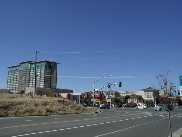 Tribal casino resort building in the California desert